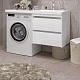 Opadiris Мебель для ванной Фреш 120 R под стиральную машину подвесная белая – фотография-23